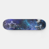 Weltraum-Hintergrund mit Sternen Skateboard (Horizontal)