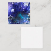 Weltraum-Hintergrund mit Sternen Telefonnummerkarte (Vorne/Hinten)