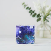 Weltraum-Hintergrund mit Sternen Telefonnummerkarte (Stehend Vorderseite)