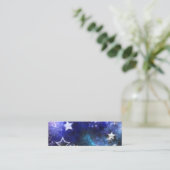 Weltraum-Hintergrund mit Sternen Telefonnummerkarte (Stehend Vorderseite)