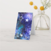 Weltraum-Hintergrund mit Sternen Terminkarte (Vorderseite)