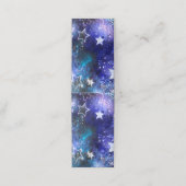 Weltraum-Hintergrund mit Sternen Terminkarte (Außenseite Aufgefaltet)