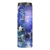 Weltraum-Hintergrund mit Sternen Thermosbecher (Rückseite)