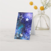 Weltraum-Hintergrund mit Sternen Treuekarte (Vorderseite)