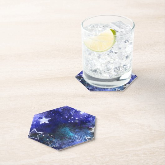 Weltraum-Hintergrund mit Sternen Untersetzer (Vor Ort)