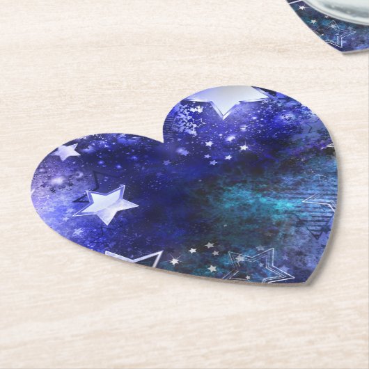 Weltraum-Hintergrund mit Sternen Untersetzer (angewinkelt)
