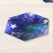 Weltraum-Hintergrund mit Sternen Untersetzer (angewinkelt)