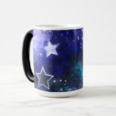 Weltraum-Hintergrund mit Sternen Verwandlungstasse (Vorderseite Links)