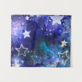 Weltraum-Hintergrund mit Sternen Wandteppich (Vorderseite (Horizontal))