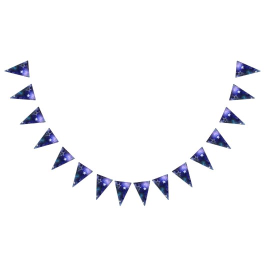 Weltraum-Hintergrund mit Sternen Wimpelkette (Alle)