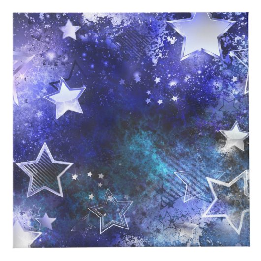 Weltraum-Hintergrund mit Sternen Würfel (Vorderseite)