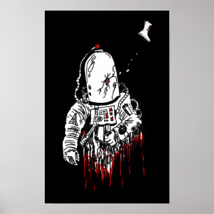 Weltraum-Horror, Astronautenraumzug Poster