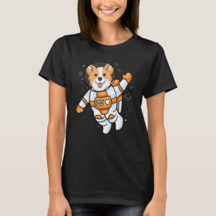 Weltraum Hund Astronaut Corgi Galaxie Welpe T-Shirt