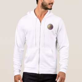 Weltraum Inspiriert Hoodie mit Planet Print