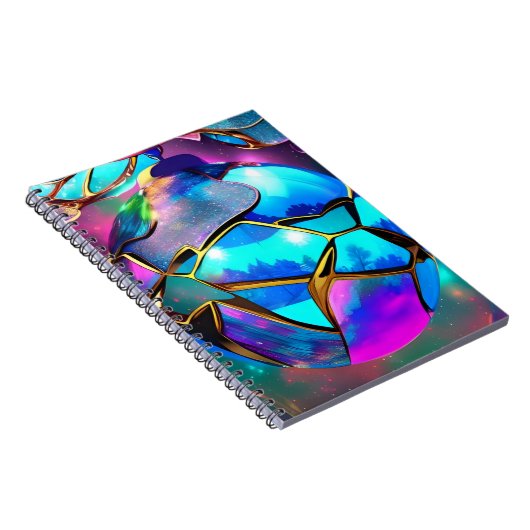 Weltraum Iridescent Globe Notizblock (Rechte Seite)