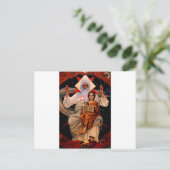 Weltraum Jesus Postkarte (Stehend Vorderseite)