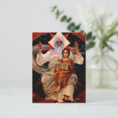 Weltraum Jesus Postkarte (Stehend Vorderseite)