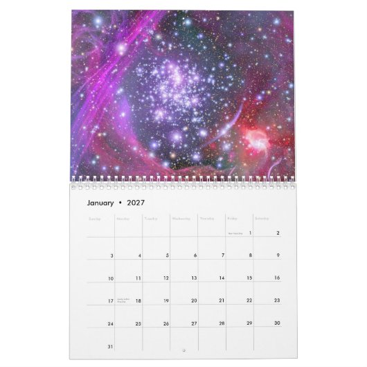 Weltraum Kalender (Jan 2027)