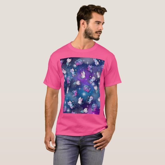 Weltraum-Kätzchen T-Shirt (Vorne ganz)