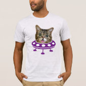 Weltraum-Katze-T-Shirt T-Shirt (Vorderseite)