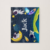 Weltraum-Kinder-Name-Puzzle Puzzle (Vertikal)