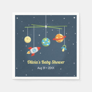Weltraum-Kinderzimmer-Spielzeug Baby-Shower-Party- Serviette