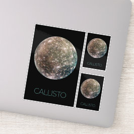 Weltraum, Kosmos, Sonnensystem, Mond Callisto Aufkleber