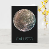 Weltraum, Kosmos, Sonnensystem, Mond Callisto Karte (Gelbe Blume)