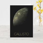 Weltraum, Kosmos, Sonnensystem, Mond Callisto Karte (Gelbe Blume)