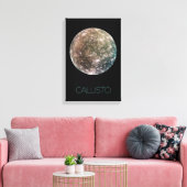 Weltraum, Kosmos, Sonnensystem, Mond Callisto Leinwanddruck (Insitu (Wohnzimmer))