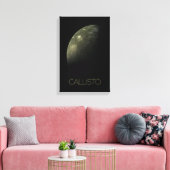 Weltraum, Kosmos, Sonnensystem, Mond Callisto Leinwanddruck (Insitu (Wohnzimmer))
