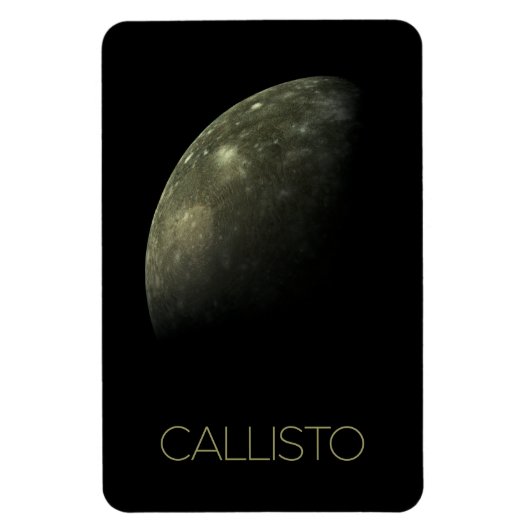 Weltraum, Kosmos, Sonnensystem, Mond Callisto Magnet (Vertikal)