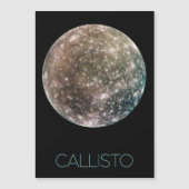 Weltraum, Kosmos, Sonnensystem, Mond Callisto Magneteinladung (Vorderseite)
