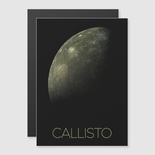Weltraum, Kosmos, Sonnensystem, Mond Callisto Magneteinladung (Vorne/Hinten)