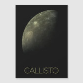 Weltraum, Kosmos, Sonnensystem, Mond Callisto Magneteinladung (Vorderseite)