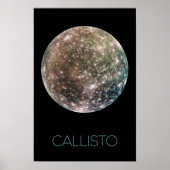 Weltraum, Kosmos, Sonnensystem, Mond Callisto Poster (Vorne)