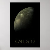Weltraum, Kosmos, Sonnensystem, Mond Callisto Poster (Vorne)