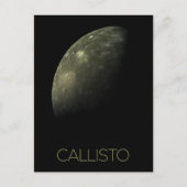Weltraum, Kosmos, Sonnensystem, Mond Callisto Postkarte (Vorderseite)