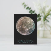 Weltraum, Kosmos, Sonnensystem, Mond Callisto Postkarte (Stehend Vorderseite)