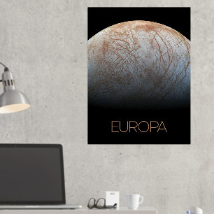 Weltraum, Kosmos, Sonnensystem, Mond Europa Foliendrucke