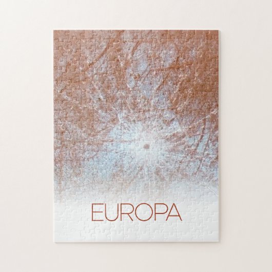 Weltraum, Kosmos, Sonnensystem, Mond Europa Puzzle (Vertikal)