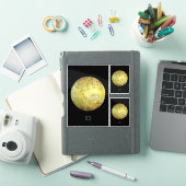 Weltraum, Kosmos, Sonnensystem, Mond-IO Aufkleber (iPad Hülle)
