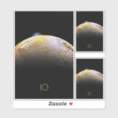 Weltraum, Kosmos, Sonnensystem, Mond-IO Aufkleber (Blatt)