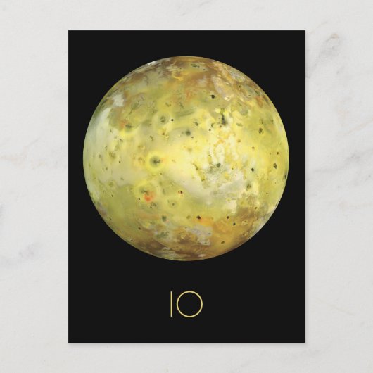 Weltraum, Kosmos, Sonnensystem, Mond-IO Postkarte (Vorderseite)