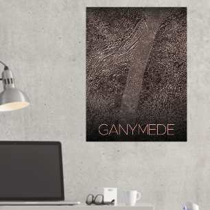 Weltraum, Kosmos, Sonnensystem, Mondganymede Foliendrucke
