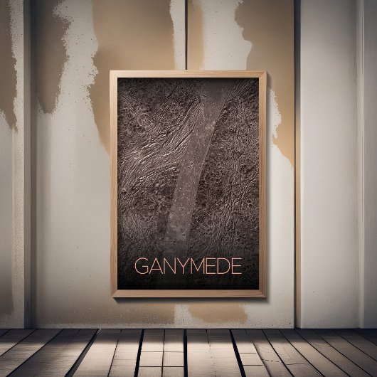 Weltraum, Kosmos, Sonnensystem, Mondganymede Poster