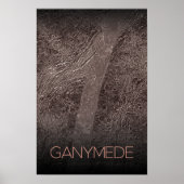 Weltraum, Kosmos, Sonnensystem, Mondganymede Poster (Vorne)