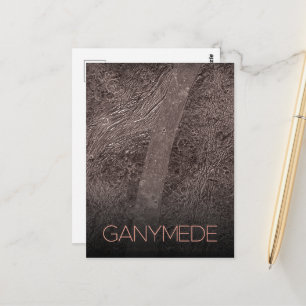 Weltraum, Kosmos, Sonnensystem, Mondganymede Postkarte
