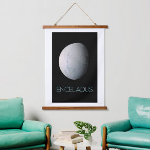 Weltraum, Kosmos, Sonnensystem, Mondkalender Wandteppich Mit Holzrahmen