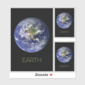 Weltraum, Kosmos, Sonnensystem, Planet Erde Aufkleber (Blatt)